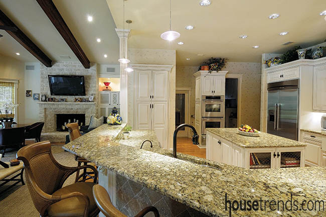 Television is easily viewed from two rooms