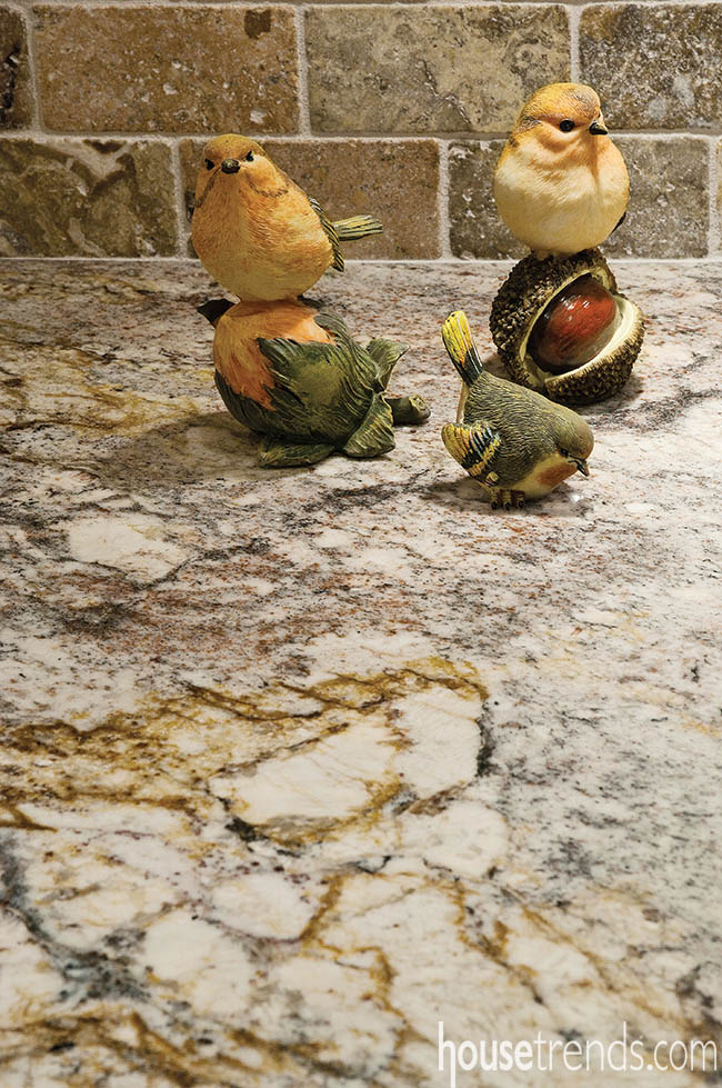 Granite counters offer an easy cleanup