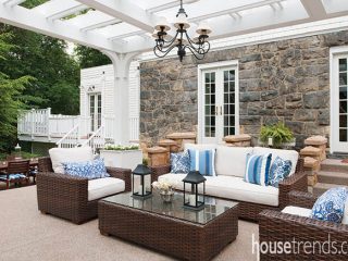 Outdoor furniture creates a gathering hotspot