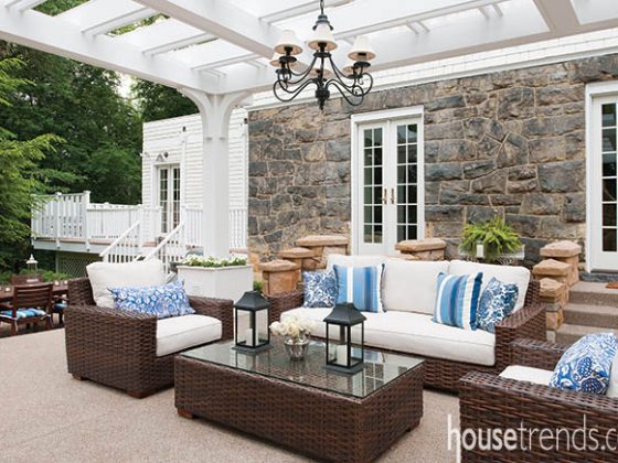 Outdoor furniture creates a gathering hotspot