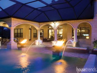 Back yard offers plenty of entertaining options