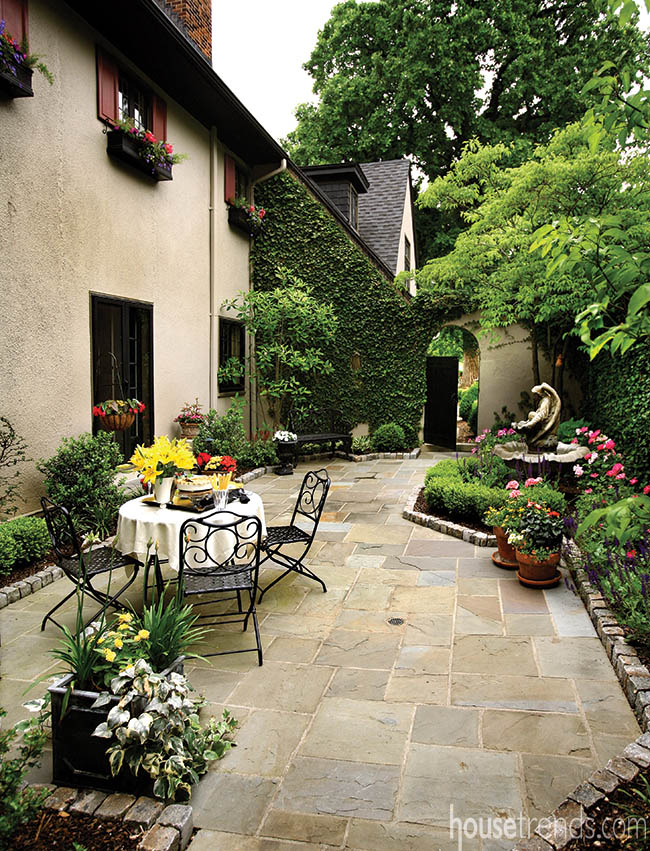 Courtyard is the perfect location for outdoor dining