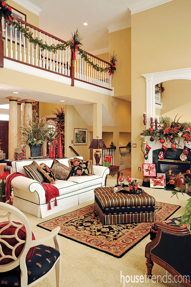 Holiday decor blends in seamlessly