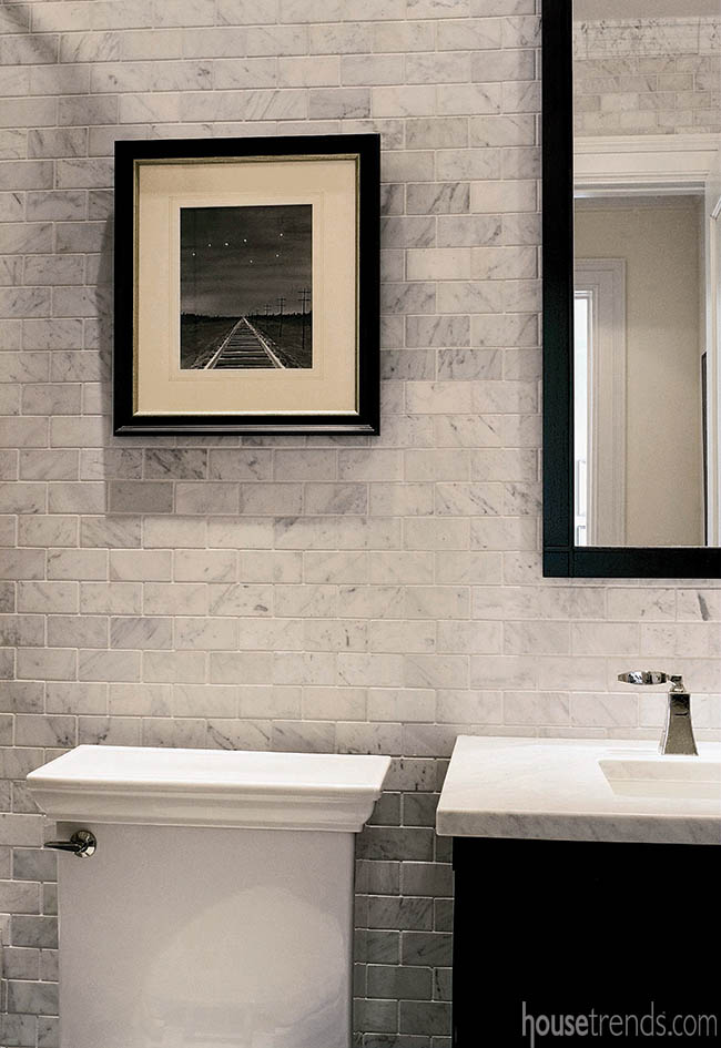 Bathroom design with a calming color palette