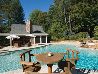 Swimming pool takes on a unique design