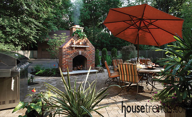 Patio is perfect for entertaining