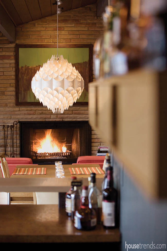 Light fixture gets the conversation flowing