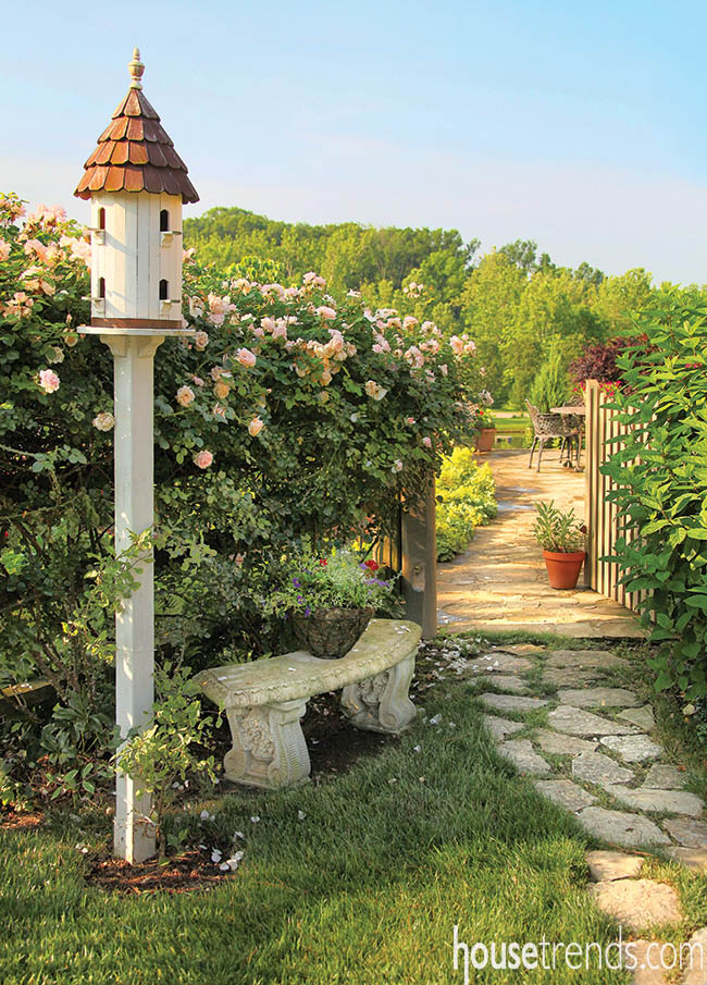 Back yard boasts an herbal garden