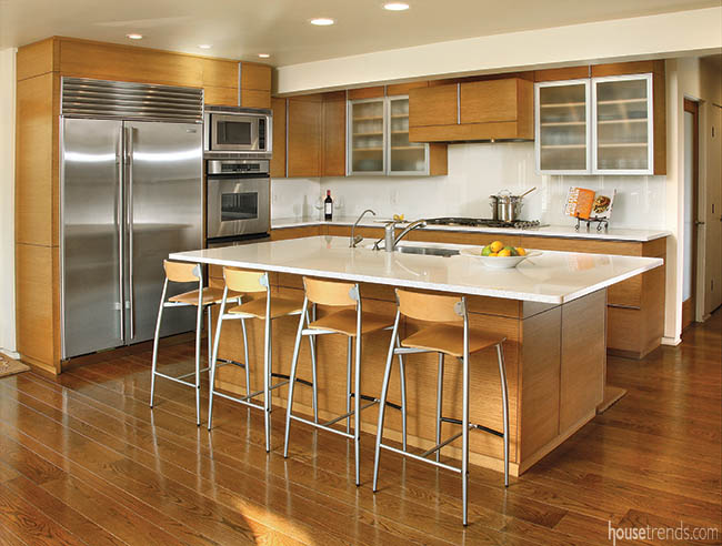 Kitchen island with plenty of storage options