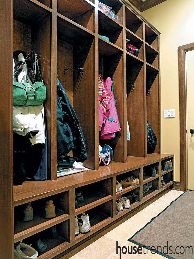 Mud room gets an open design for optimal organization