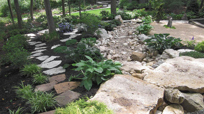 Landscaping rocks serve multiple purposes