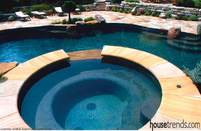 Swimming pools help owners unwind