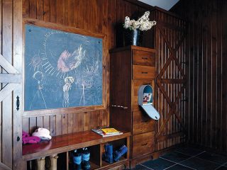 Mudroom design creates a barrier