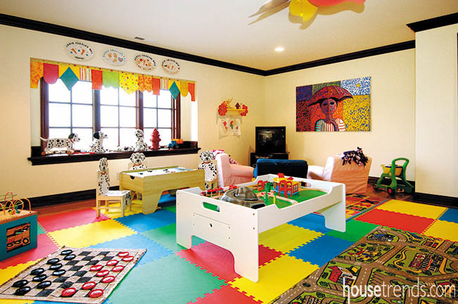 Color livens up kids room designs