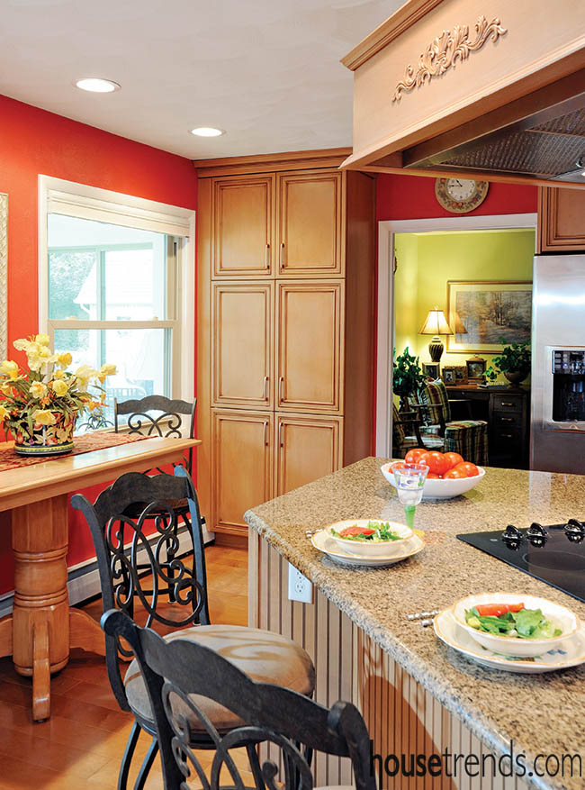 Kitchen design offers every convenience