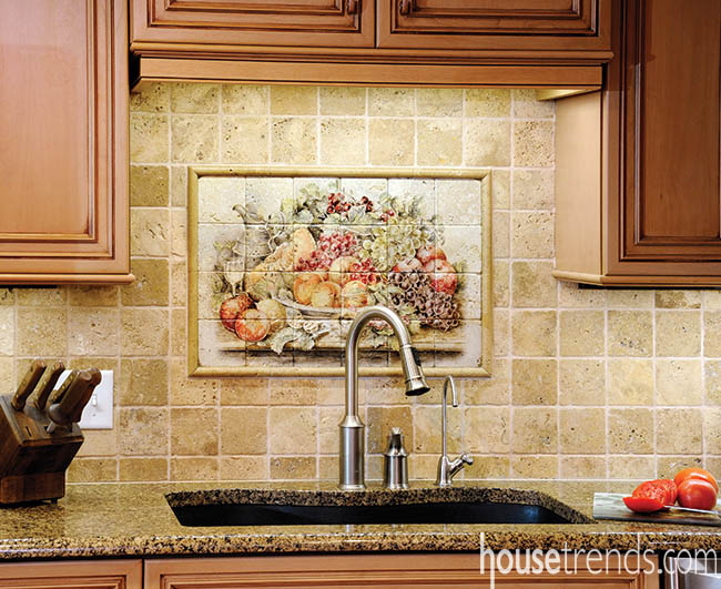 Backsplash gets a custom look