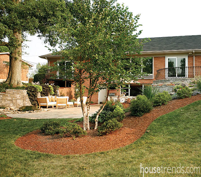 Outdoor living space enhances a home