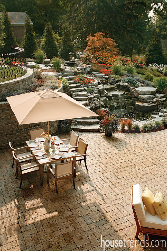 Outdoor living space offers various activities