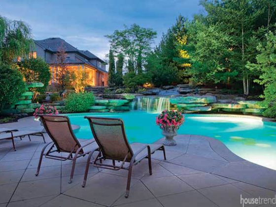 Remodeled back yard hosts a crowd