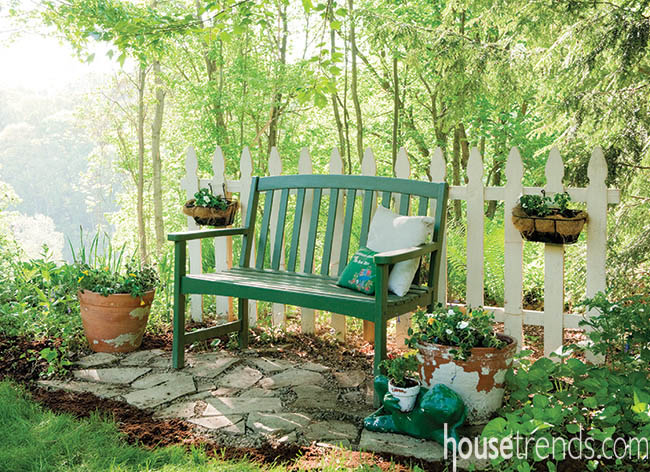 Benches offer the best views of surrounding landscape