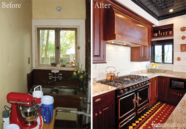 Removal of dated butler's pantry gives a kitchen design more room