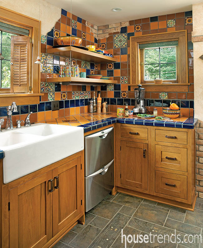 Tiles come from around the world