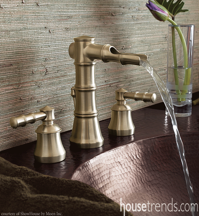 Bathroom faucet inspired by nature