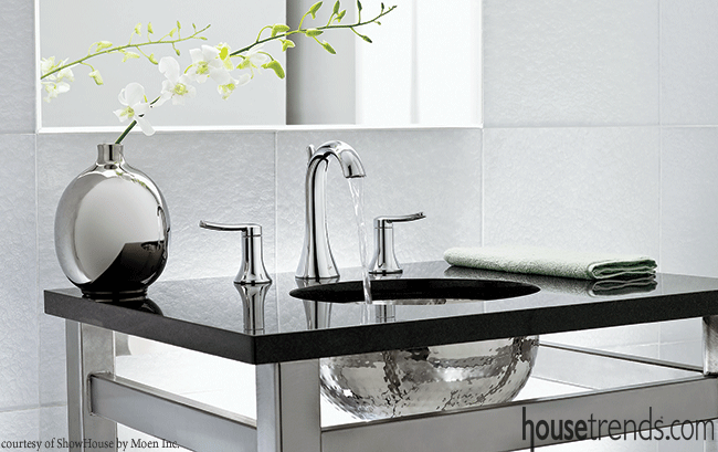 Classic finishes for bathroom faucets