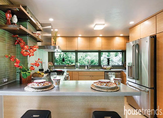 Cabinetry lends to a modern kitchen design