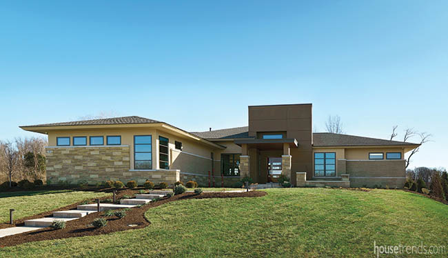 Windows complement home's contemporary architecture