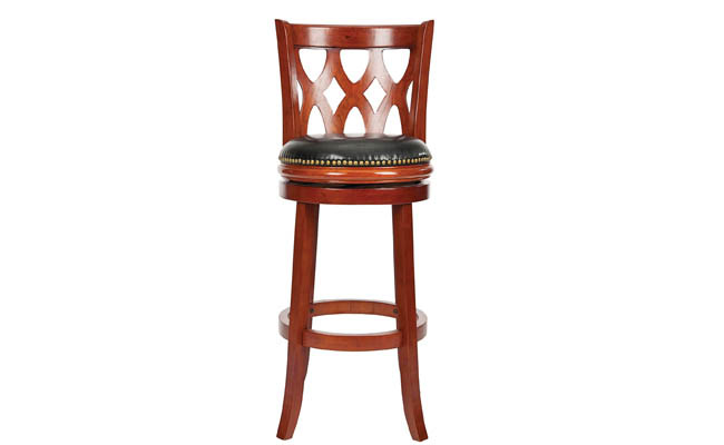 Dramatic bar stool for a traditional space