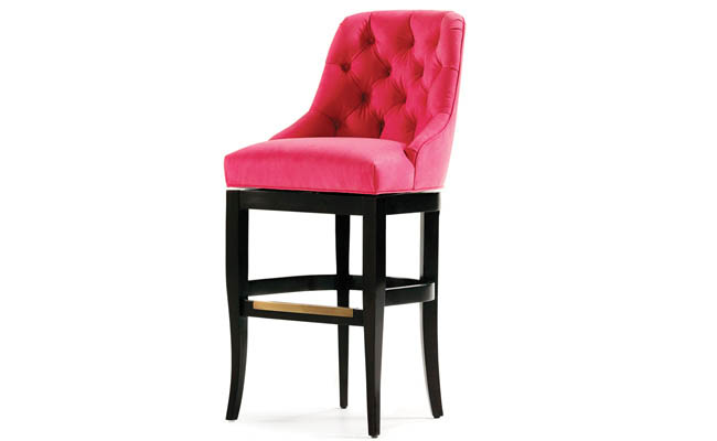 Bar stool with optional footrest