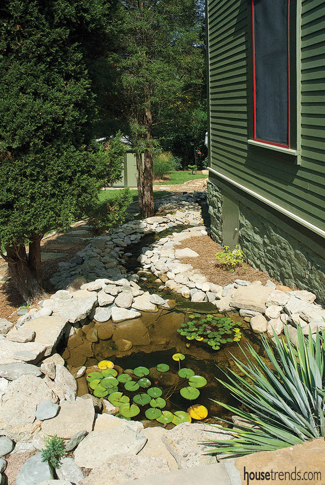Landscape boasts rejuvenating water accessory