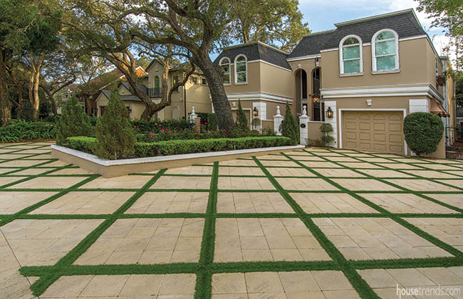 Special pavers selected for a driveway project