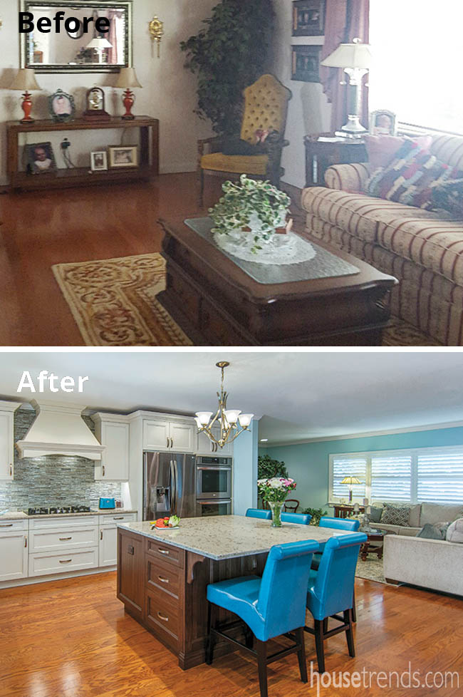 Remodeling ideas create an open living space