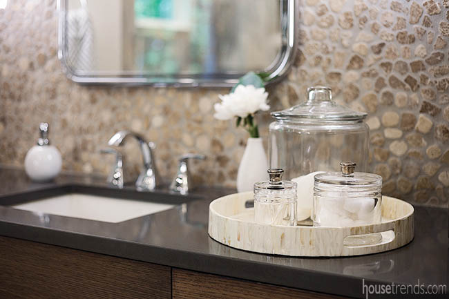 Pebble mosaics offers spa-like serenity