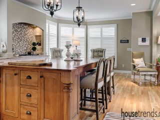 Plantation shutters keep the sun at bay