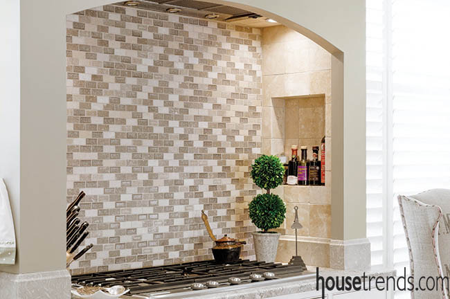 Backsplash adds a finishing touch
