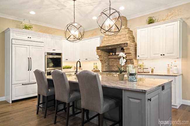 Kitchen with a modern rustic look