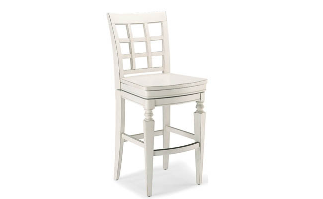 Wood bar stool with swivel seat