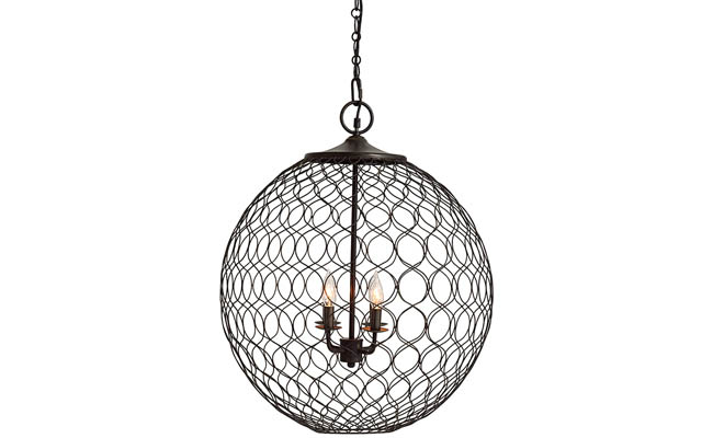Delicate design flatters a pendant light