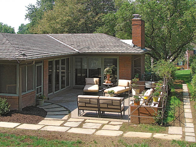 Backyard design lasts only a brief time