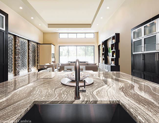 Countertop resembles flowing look of wood grain