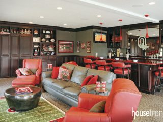 Theater room design pays tribute to Ohio State