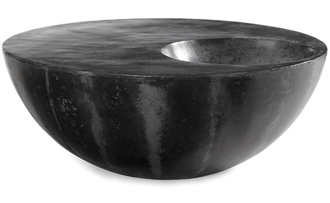 Outdoor beverage table doubles as a cooler