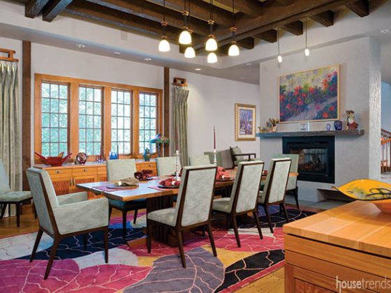 Dining room with an open feel