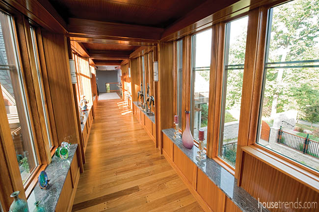 Woodwork adds interest to a new home