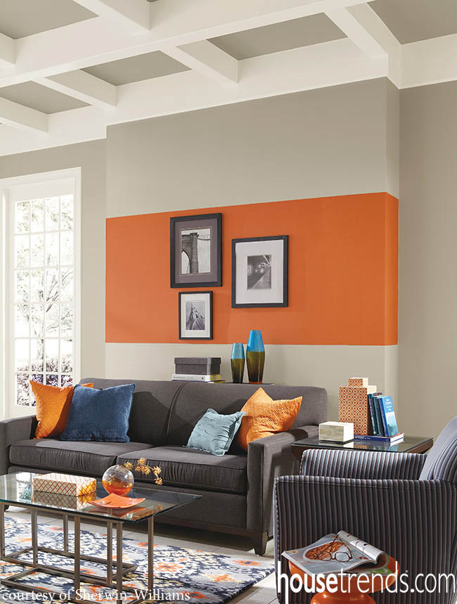 Paint dresses up the living room