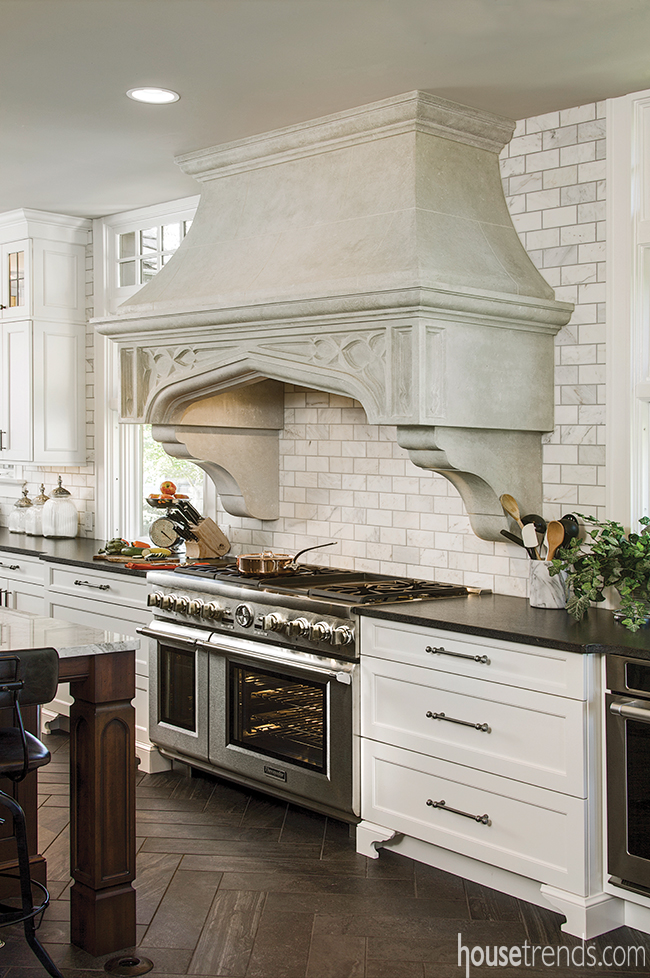 Range hood design connects the inside to the out