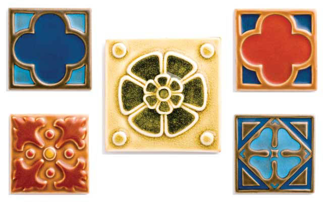 Decorative tile from Rookwood Pottery